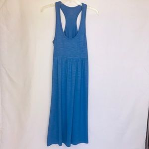 NWT Ann Taylor LOFT Beach Ocean Blue Midi Dress S